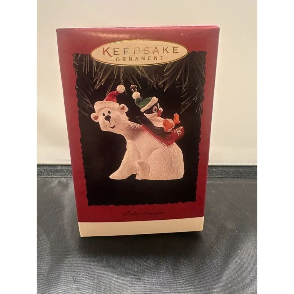 Hallmark Keepsake Ornament Polar Coaster New Box not Perfect 1995